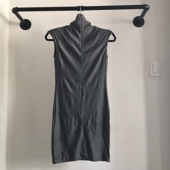 ACNE Silver Spandex Minidress - Picture 2 of 9
